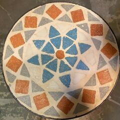 アンティーク調 フラワースタンドサイドテーブルの画像