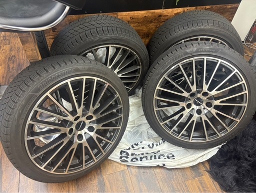 18インチ スタッドレス付ホイール 4本セット 225/40R18 ブリヂストン 2022年製 PCD120