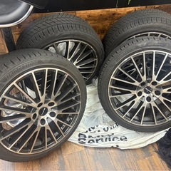 18インチ スタッドレス付ホイール 4本セット 225/40R18 ブリヂストン 2022年製 PCD120 の画像