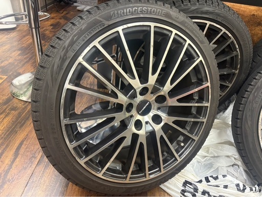 18インチ スタッドレス付ホイール 4本セット 225/40R18 ブリヂストン 2022年製 PCD120 