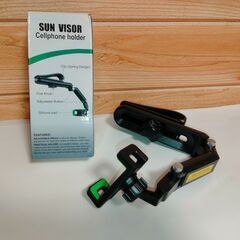 自動車サンバイザーに設置できるスマホホルダー　未使用に近い中古　送料が高いので取りにこれる方限定の画像