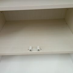 リユースのサカイ栃木店★ジモティ割あり★ NITORI 食器棚 クリーム W59.8×D40×H180.5 クリーニング済み TC12018の画像