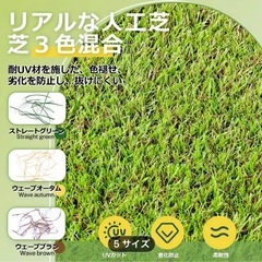 新品未使用リアル人工芝0.5×10mの画像