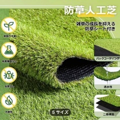 新品未使用リアル人工芝0.5×10mの画像