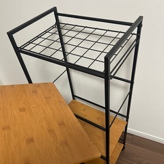 オシャレなスチールラックの画像