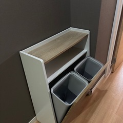 アイリスオーヤマ　ウッドペールストッカー　ゴミ箱の画像