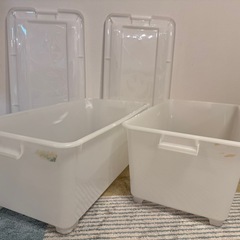 【取引中】クリアボックス2個