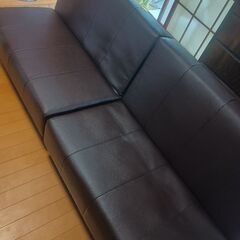 ソファーベット　2人掛け　リクライニングソファの画像