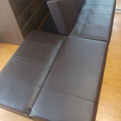 ソファーベット　2人掛け　リクライニングソファの画像