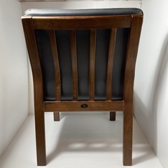 FUJI FURNITURE ビンテージ　本革 アームレスダイニングチェアの画像