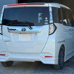 総額139.5万円★H30年式　ルーミー　カスタムG-T　LED付モデリスタフルエアロ　ターボ　両側パワースライドドア　シートヒーター　リアテーブル　2025年製タイヤ　純正SDナビ　Bluetooth　フルセグTV　バックカメラ　ETC　ドラレコの画像