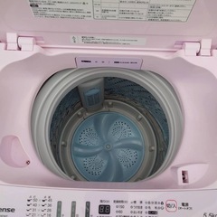 【美品】ハイセンス 5.5kg 洗濯機 風乾燥 2019年製 引き取り限定の画像