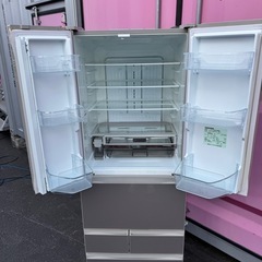 62⭐️2018年製美品★東芝　冷蔵庫　自動製氷　ガラス扉　大型　6ドア　462L の画像