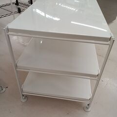 リユースのサカイ栃木店★ジモティ割あり★ 無印良品 ラック ホワイト W84×D40.5×H45.5 クリーニング済み TC12024の画像