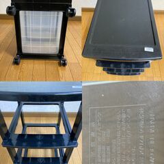 交渉中です！【中古/長期保管品/お引取り限定】■クリアチェスト3D■キャスター付き■ブラック■アイリス■の画像