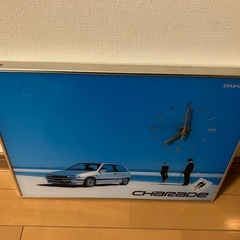 当時物 昭和レトロ パネル時計 壁掛け時計 ダイハツ シャレード CHARADEの画像