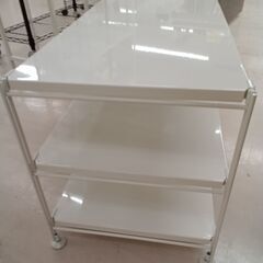 リユースのサカイ栃木店★ジモティ割あり★ 無印良品 ラック ホワイト W84×D40.5×H45.5 クリーニング済み TC12025の画像