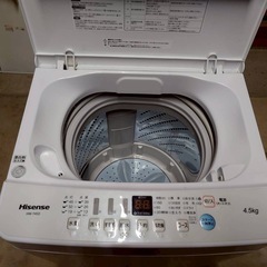 【美品】ハイセンス 4.5kg 洗濯機 風乾燥 2021年製 引き取り限定の画像