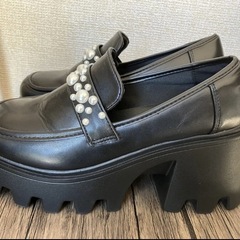 厚底 ローファー24.5cmの画像