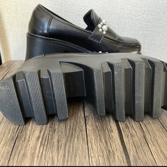 厚底 ローファー24.5cmの画像