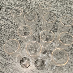 SOLD！米国購入　プラスティック製　シャンパングラス11個の画像