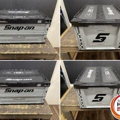 【久留米】【引き取り限定】【中古品】Snap-on スナップオン 折りたたみコンテナ オリコン ツールボックス フタ一体型 幅:約64.5cm×奥行:約44cm×高さ:約32.5cmの画像