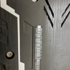 グラフィックカード　RTX2060 6GBの画像