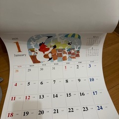 壁掛けカレンダー　2026の画像