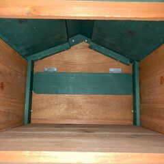 木製郵便ポスト 格子デザイン 屋外用スタンド型 屋根付き おしゃれ★S3563Aの画像