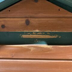 木製郵便ポスト 格子デザイン 屋外用スタンド型 屋根付き おしゃれ★S3563Aの画像