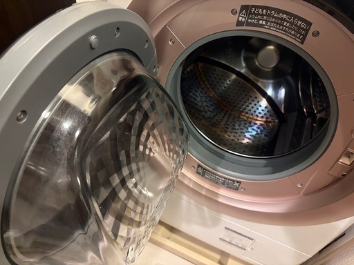 SHARPドラム式電気洗濯乾燥機 ES-S7G-NL ピンクゴールド