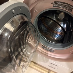 SHARPドラム式電気洗濯乾燥機 ES-S7G-NL ピンクゴールドの画像