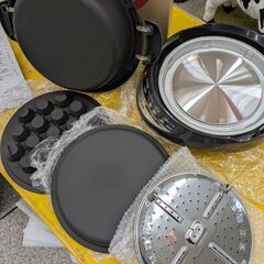 【未使用品】ホットプレート タイガー魔法瓶 TIGER グリル鍋 CQG-B301 付属品欠品無し：ブラウンの画像