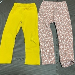 キッズ　110cm 裏起毛　ズボンの画像