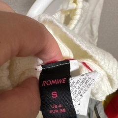 ROMWE ハート柄ニットセーターの画像