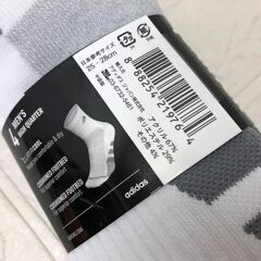 Adidas アディダス メンズ クォーター ソックス 4足組の画像