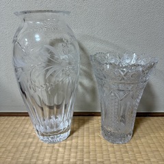 クリスタル花瓶セット　の画像