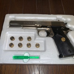 鈴木製作所　樹脂製モデルガン　コルト　ガバメント　M1911A1   ニッケルフィニッシュの画像