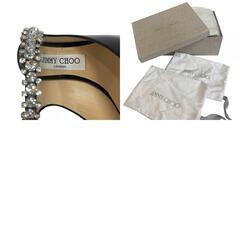 ジミーチュウ JIMMY CHOO 23 パンプス ビジュー Bing 100 ヒール ブラックの画像