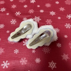 サモエド　パッチン留め　ヘアピンの画像