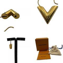 ルイヴィトン LOUIS VUITTON ピアス エセンシャル V M61088 ゴールドの画像