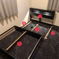 （別売り可）セミダブルベッドフレーム&マットレス　の画像