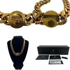 ヴェルサーチ VERSACE チョーカー メデューサ グレカ ゴールドの画像