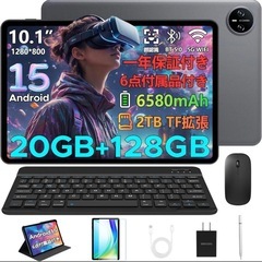10インチ 初登場　Android 15 タブレット　20GB 128GB 2TB拡張　6580mAh ワイヤレス投影の画像