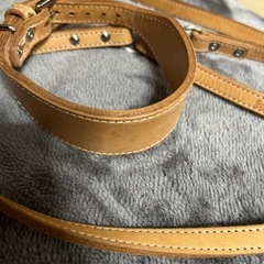 🐶free stitch ヌメリングリード  ヌメ革 未使用の画像
