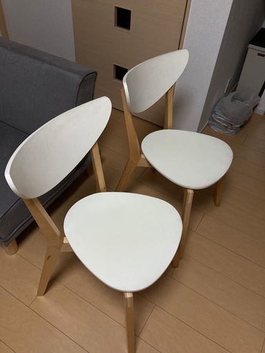 IKEA ノールドミーラ ホワイト チェア (ゴーディ) 瀬田の椅子《チェア