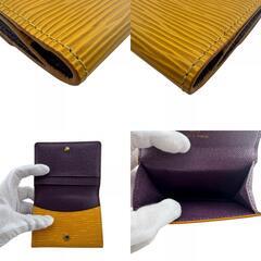 ルイヴィトン LOUIS VUITTON コインケース エピ ポルトモネ ビエ カルト クレディ コンパクトウォレット カードケース M63489 イエローの画像