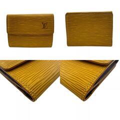 ルイヴィトン LOUIS VUITTON コインケース エピ ポルトモネ ビエ カルト クレディ コンパクトウォレット カードケース M63489 イエローの画像