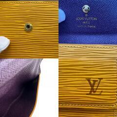 ルイヴィトン LOUIS VUITTON コインケース エピ ポルトモネ ビエ カルト クレディ コンパクトウォレット カードケース M63489 イエローの画像