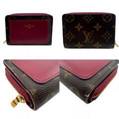 ルイヴィトン LOUIS VUITTON 二つ折り財布 モノグラム ポルトフォイユ・ルー M82377 ピンクの画像